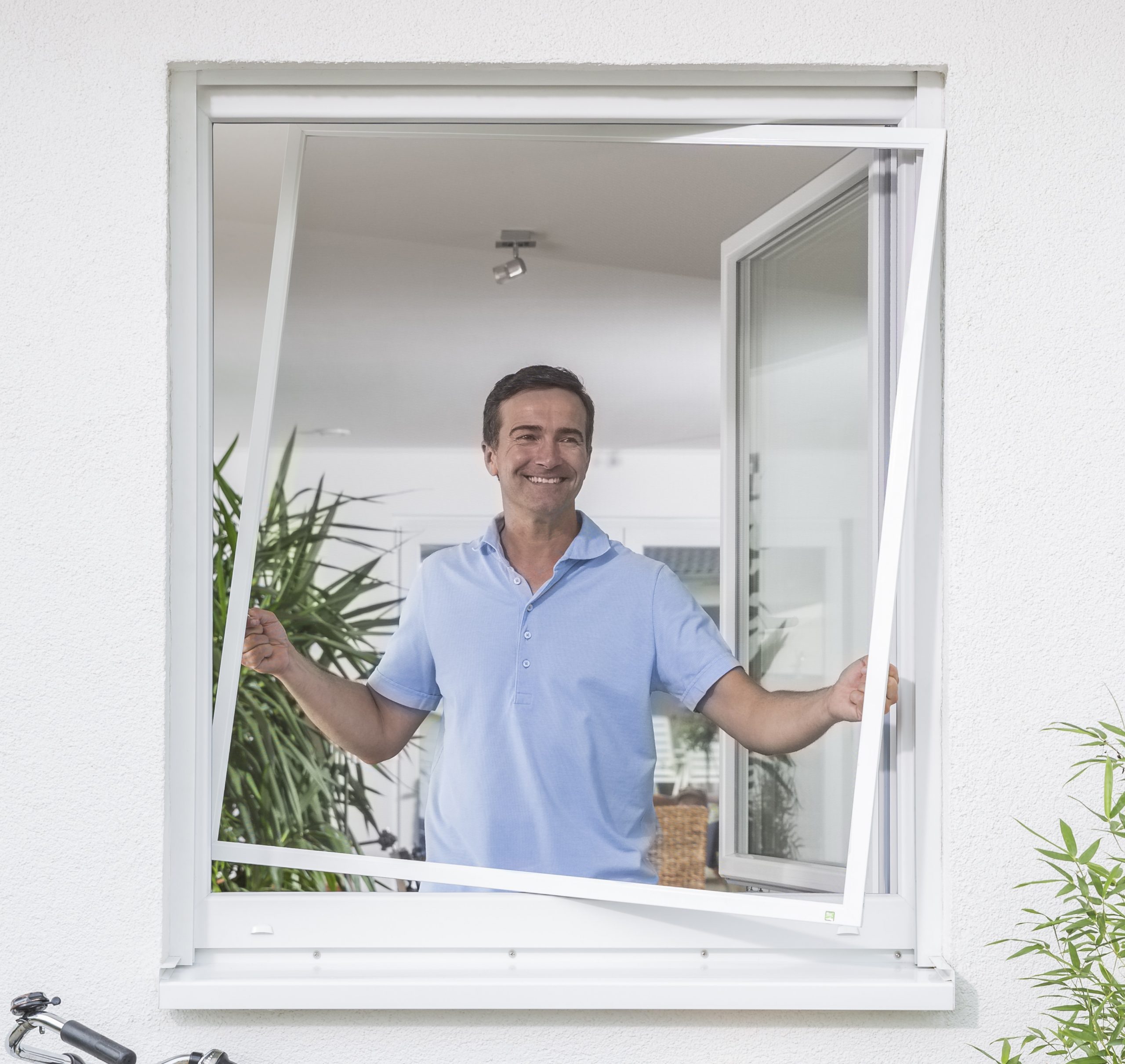 Fliegengitter Spannrahmen für Fenster