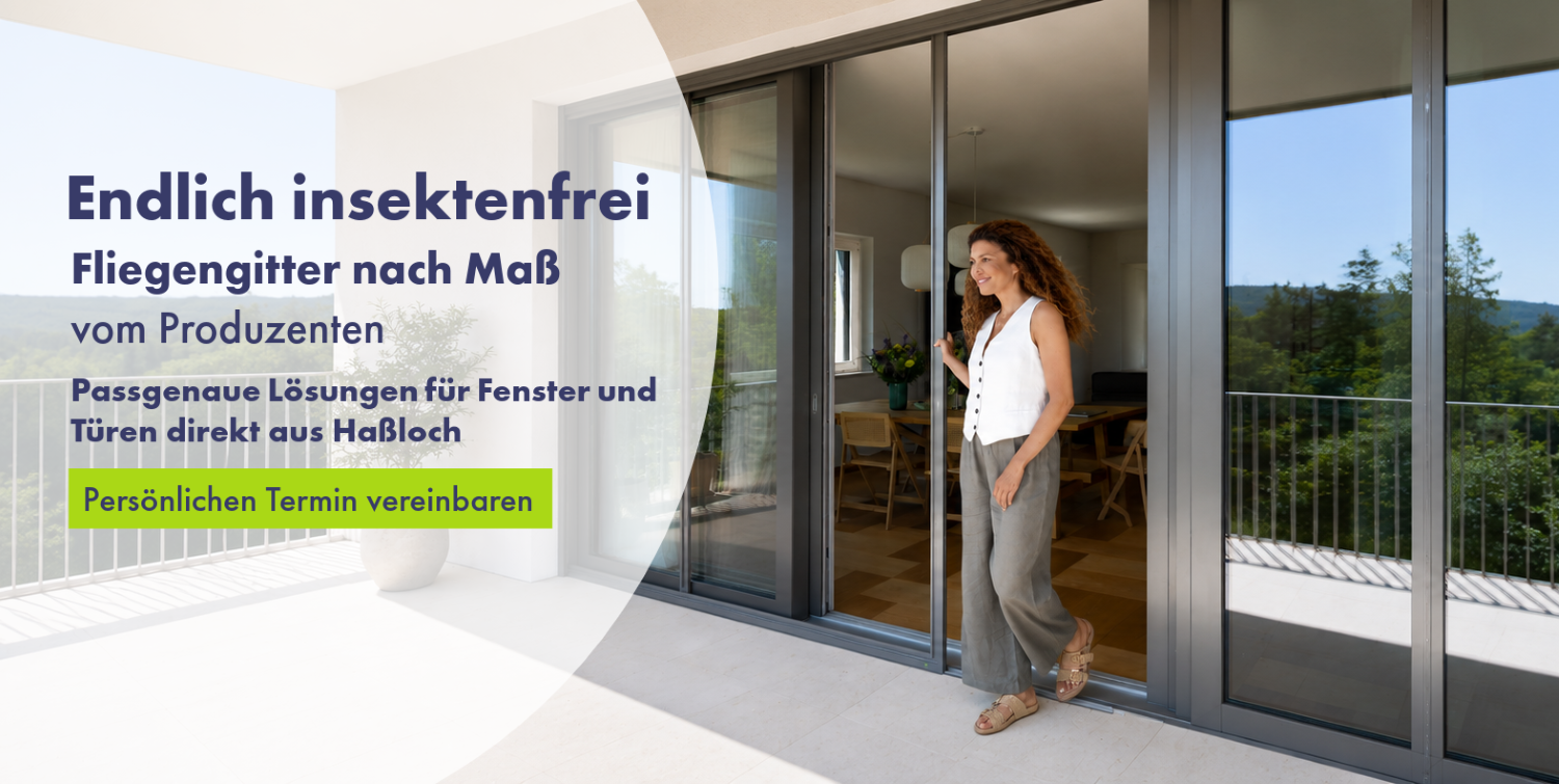 Endlich insektenfrei - mit Fliegengitter Hauck